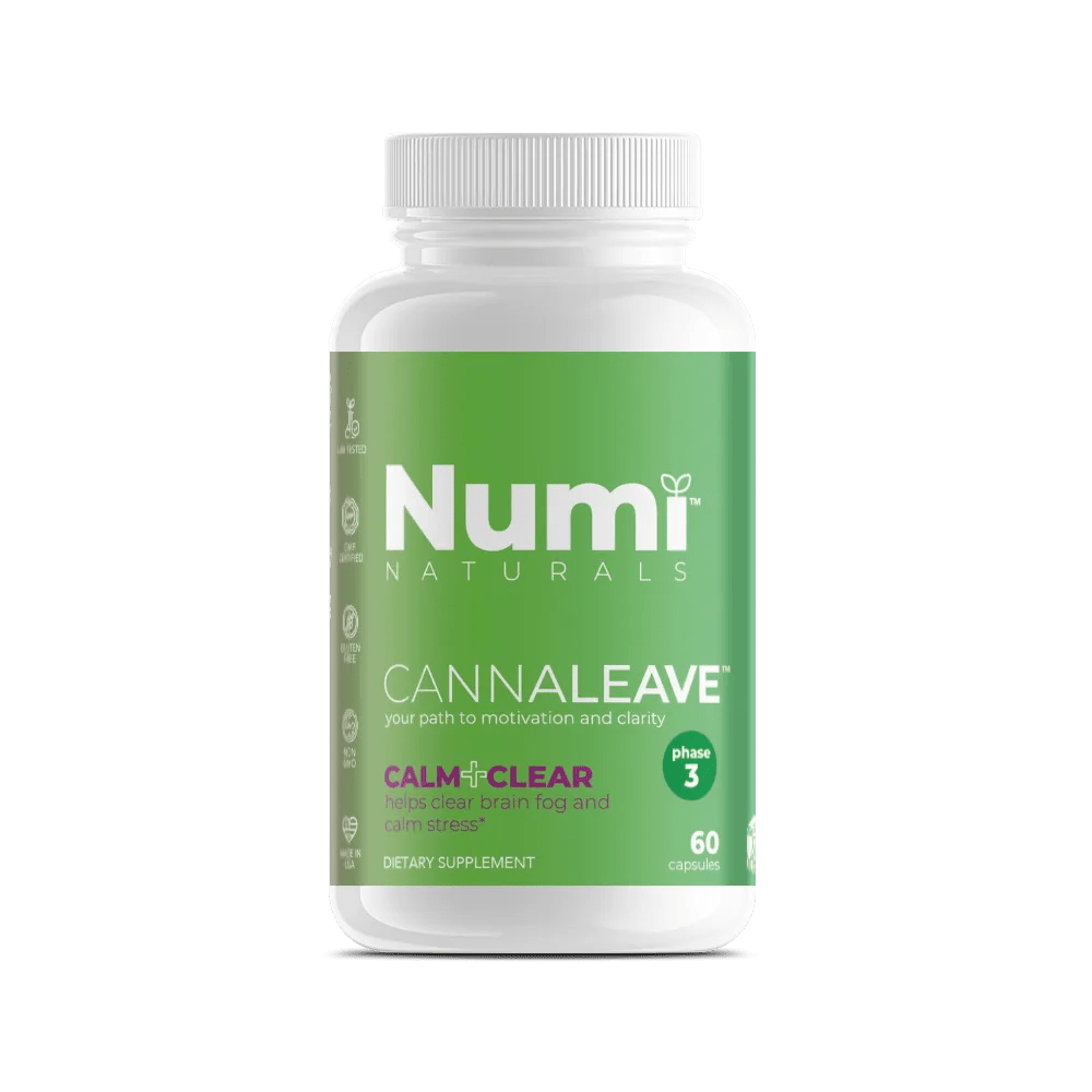 CANNALEAVE Calm+Clear™ - Phase 3 Brain Focus Formula | Cannabis Cessation Support* - Numi Naturals