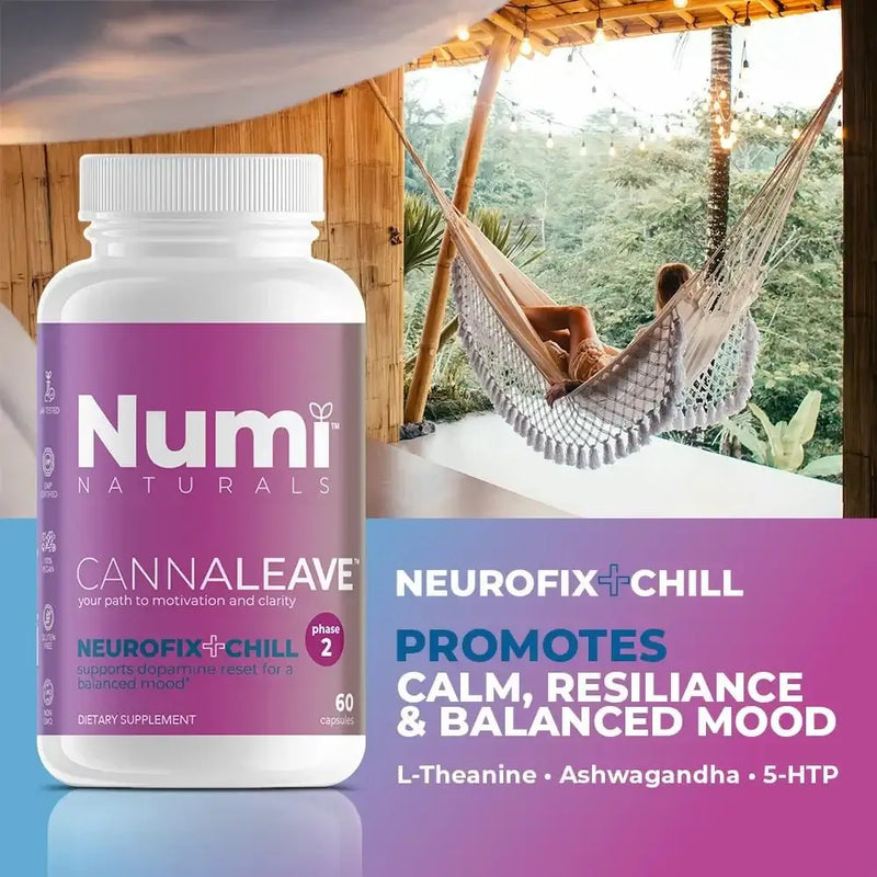Neurofix+Chill dopamine support for a balanced mood - 60 vegan capsules - Numi Naturals