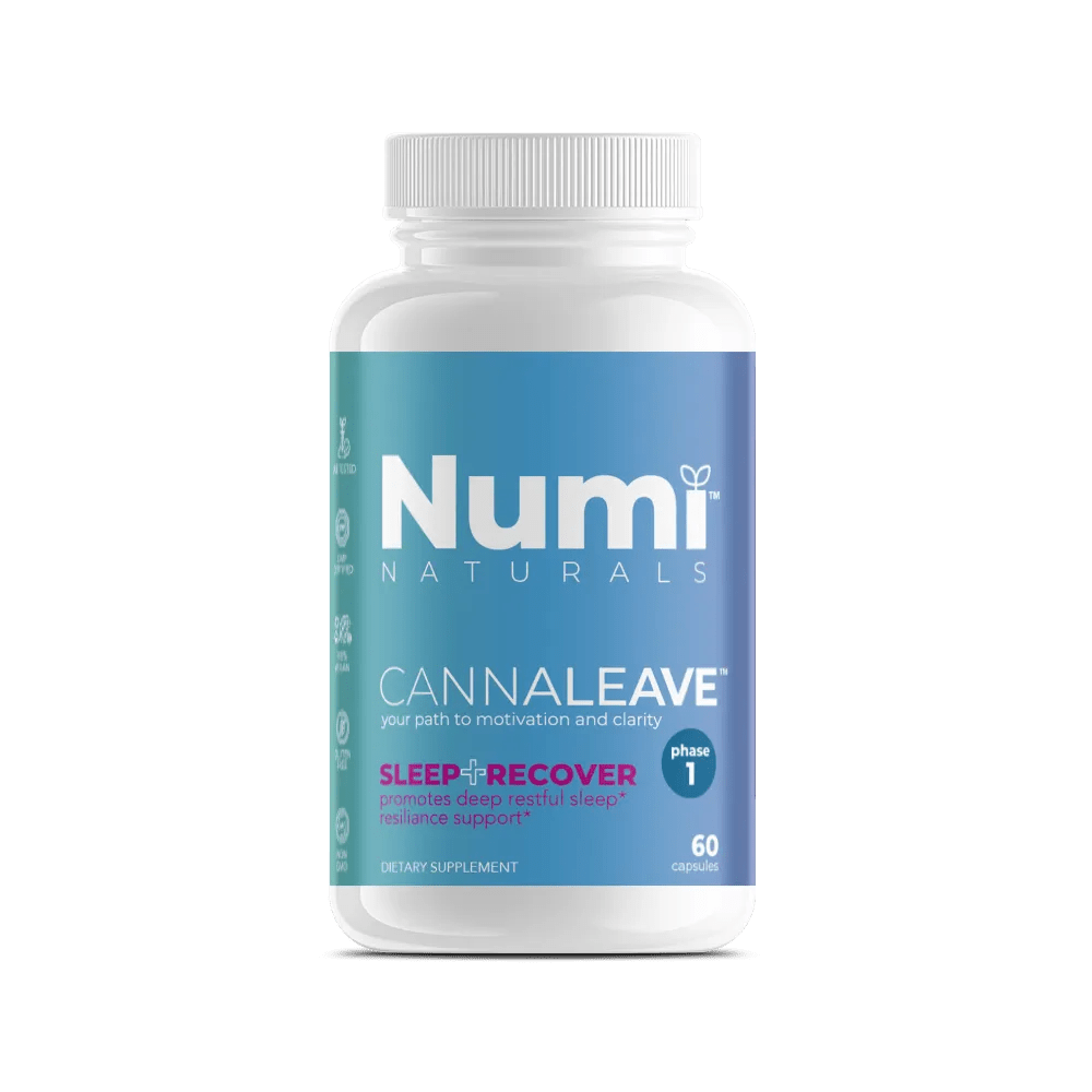 CANNALEAVE Sleep+Recover™ - Phase 1 Natural Sleep Aid | Cannabis Cessation Support* - Numi Naturals