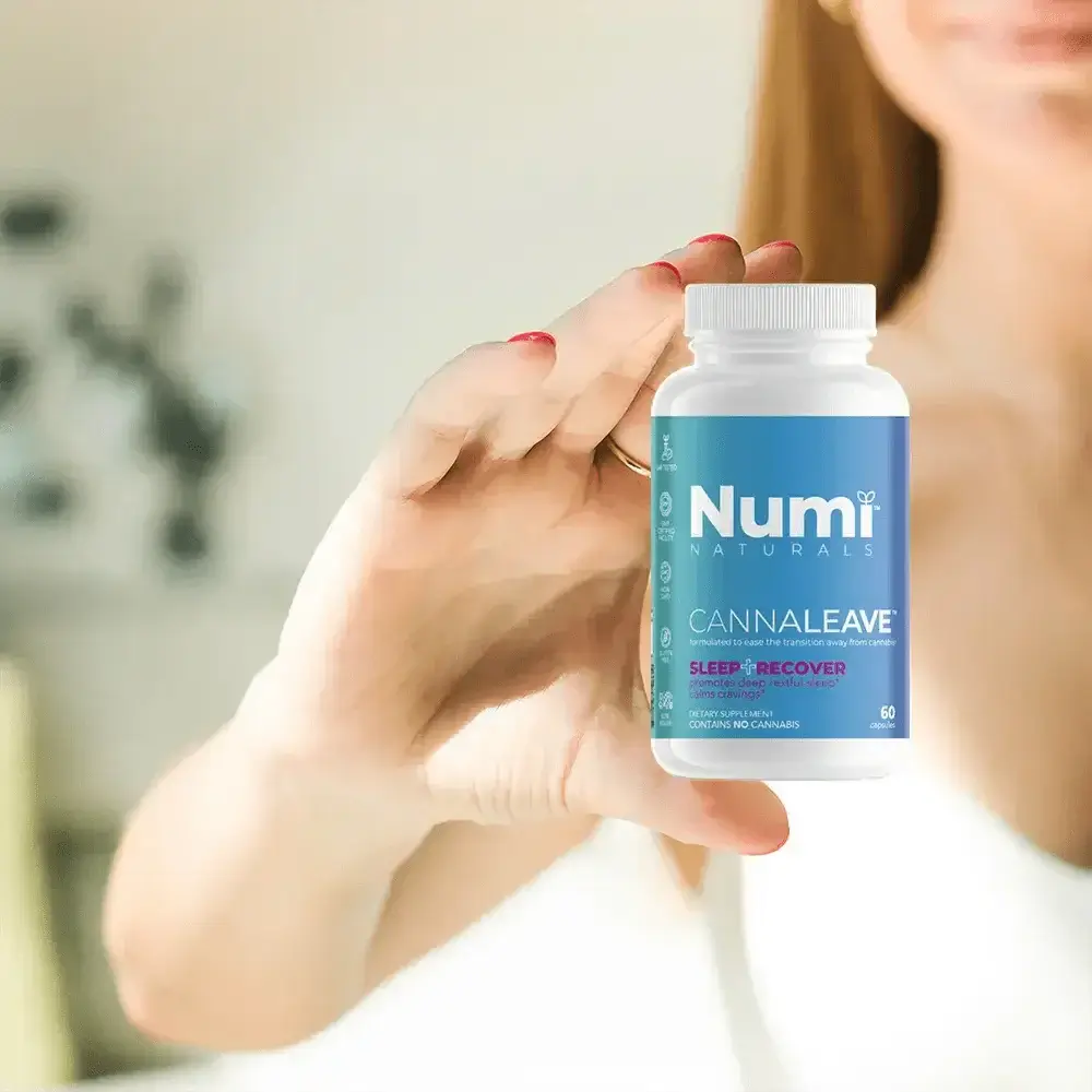 CANNALEAVE Sleep+Recover - Restorative Sleep* Relaxed Mood* 60 capsules - Numi Naturals