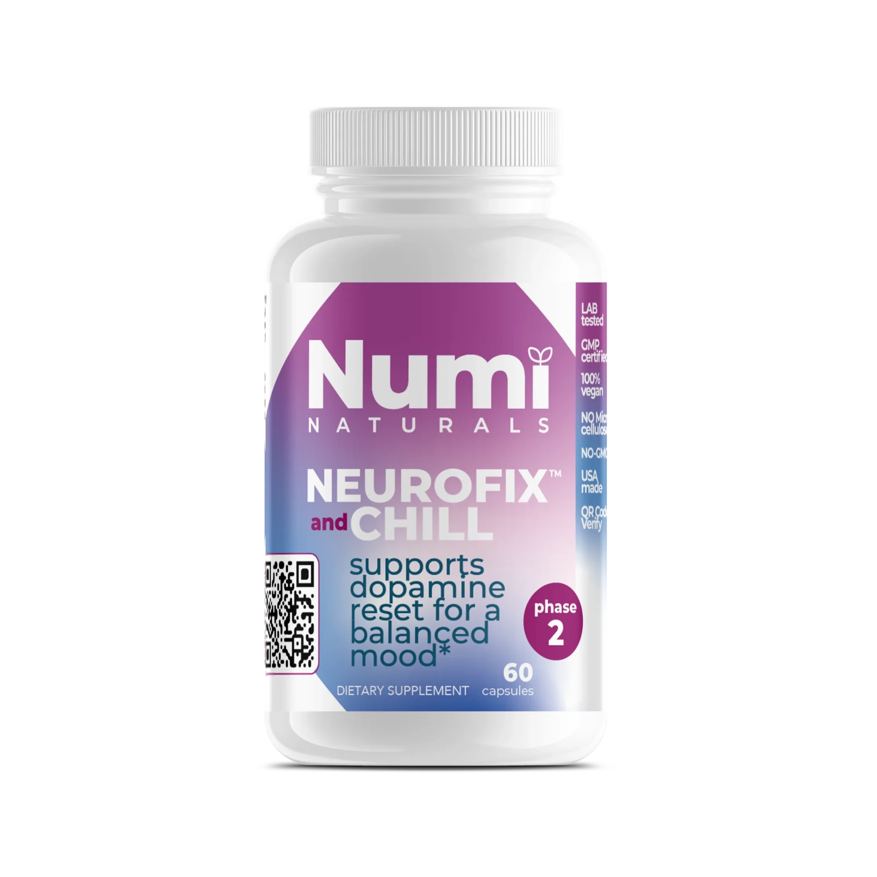 Natural Dopamine Supplement for Mood & Motivation | Neurofix+Chill™ by Numi Naturals* - Numi Naturals